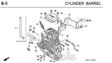 Honda | GXH50 | Cylinder Barrel