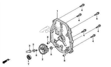 Honda | GXH50 | Crankcase Side Cover