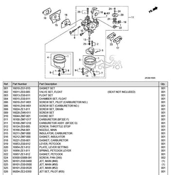 Honda Parts | GXH50 | Carburetor