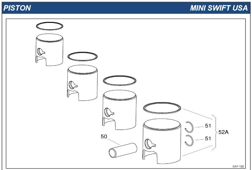 IAME Parts | Mini Swift | Mini Swift Piston