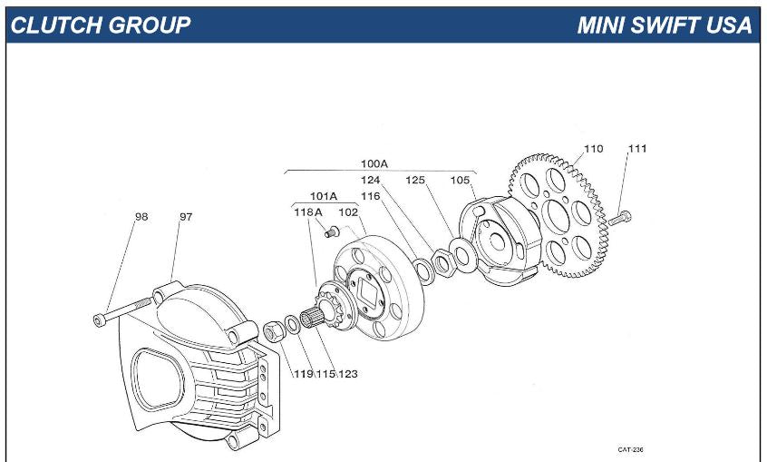 IAME Parts | Mini Swift  | Mini Swift Clutch Group