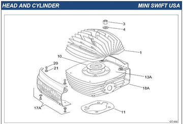 IAME Parts | Mini Swift | Mini Swift Head &amp; Cylinder