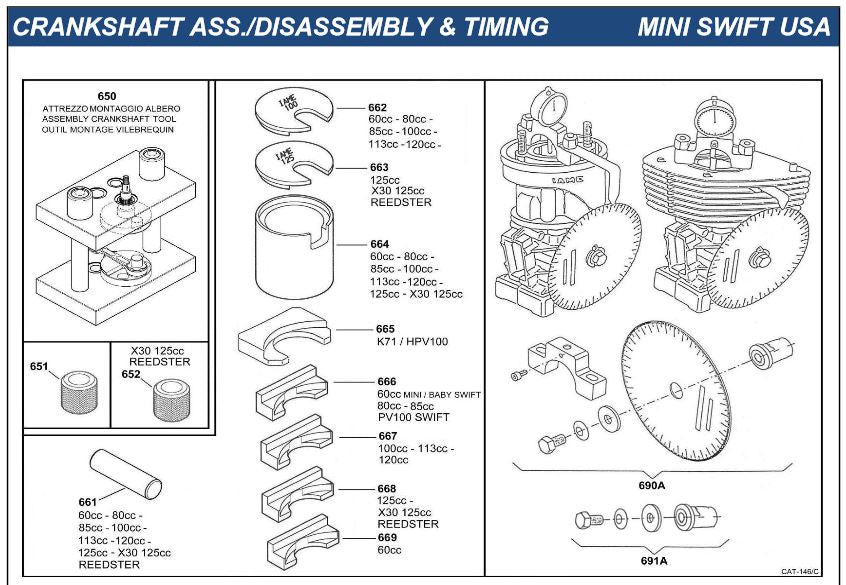 IAME Parts | Mini Swift | Mini Swift Crankshaft Assy | Disassembly & Timing