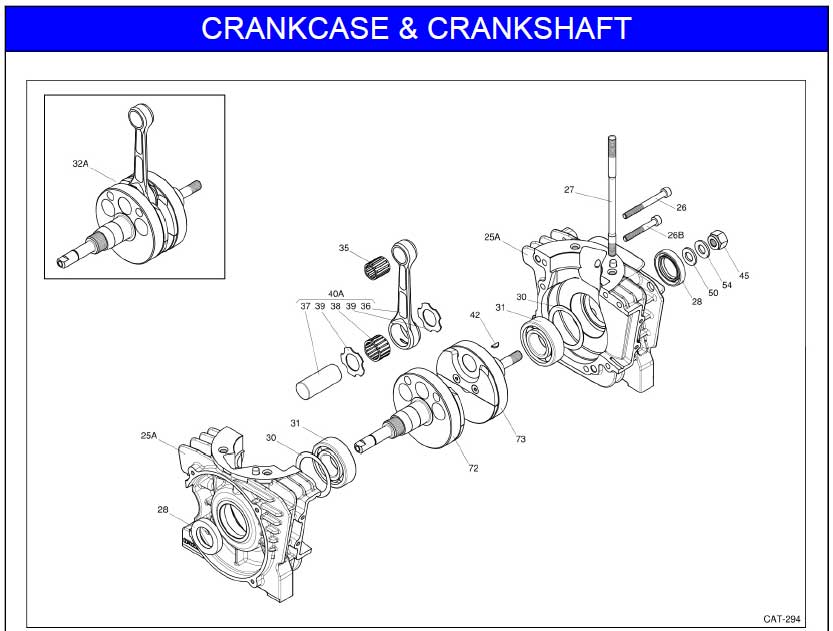 IAME Parts | MY09 Leopard | Crankcase & Crankshaft