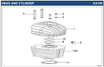 IAME Parts | KA100 | KA100 Head and Cylinder