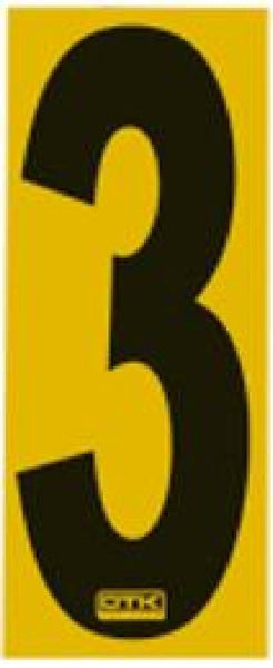 Race Number Sticker 3