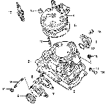 Honda CR125 Cylinder Studs