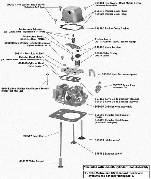 555551 Briggs Intake Valve