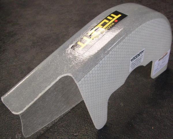 Tillett Fiberglass Chainguard for Engines w/ Clutch Cover. Including Bracket Kit