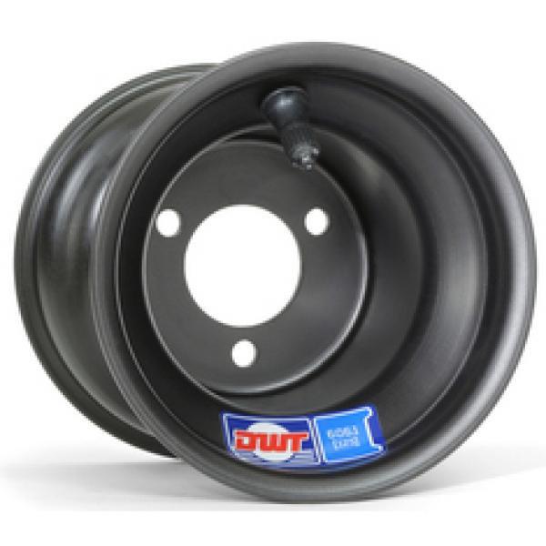 7.75" x 5" Black Metric Wheel - 2.5" Inner Dish