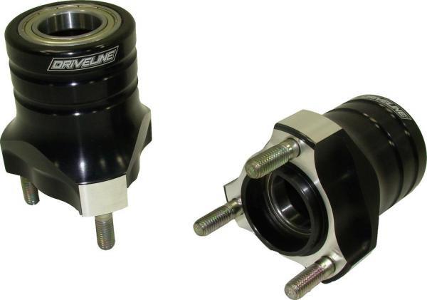 Driveline 25x76mm Black Aluminum Front Hub