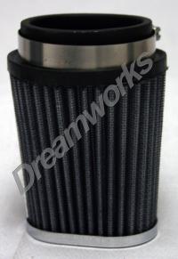 Tapered Chrome Air Filter 3-1/2' x 4' - 2-7/16' ID