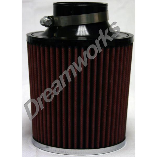 Power Stack Air Filters W/Absolute Air Flow Design 5 1/4' Dia. x 6' Tall x 2 1/2' Inner Dia. & Chrome End