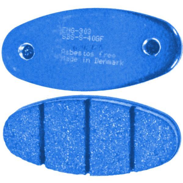 MCP/Enginetic Rear Brake Pad - Soft - Oval/Blue